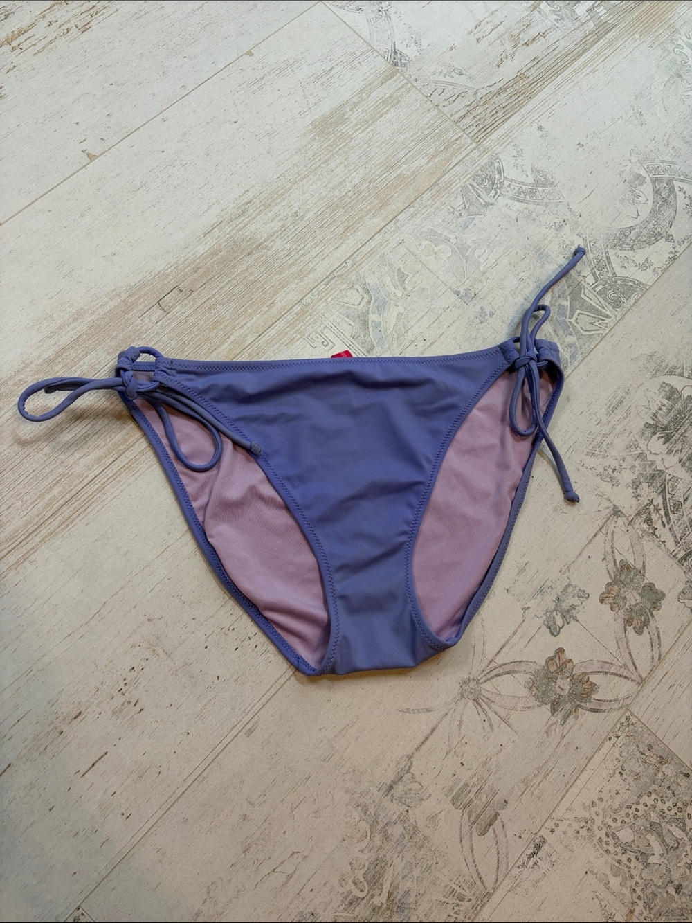 Victorias Secret Lavender Purple Side Tie Bikini Bottoms Size Large